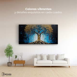 Foto 2 | Foto 2 | Cuadro Decorativo Canvas Arbol Alma Dorada 120x60