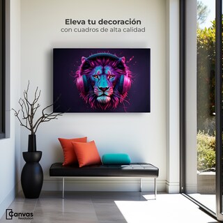 Foto 3 | Foto 3 | Cuadro Decorativo Canvas Sonidos Salvajes 90x60