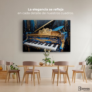 Foto 2 | Foto 2 | Cuadro Decorativo Canvas Piano Cromático 90x60
