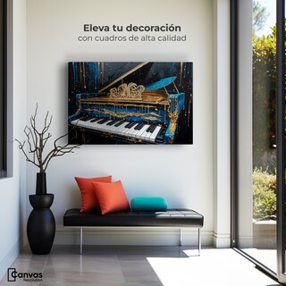 Foto 3 | Foto 3 | Cuadro Decorativo Canvas Piano Cromático 90x60