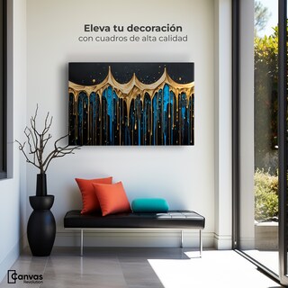 Foto 3 | Foto 3 | Cuadro Decorativo Canvas Lluvia Brillante 90x60