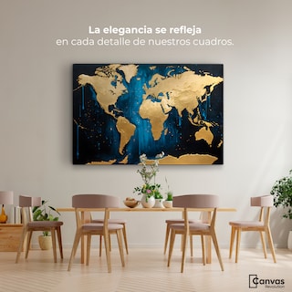 Foto 2 | Foto 2 | Cuadro Decorativo Canvas Horizonte Dorado 90x60