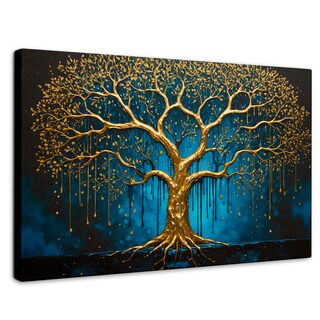 Foto 1 | Foto 1 | Cuadro Decorativo Canvas Sabiduría Dorada 90x60