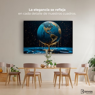 Foto 2 | Foto 2 | Cuadro Decorativo Canvas Planeta Azul Zafiro 90x60