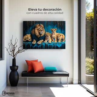 Foto 3 | Foto 3 | Cuadro Decorativo Canvas Majestuosidad Azul 90x60