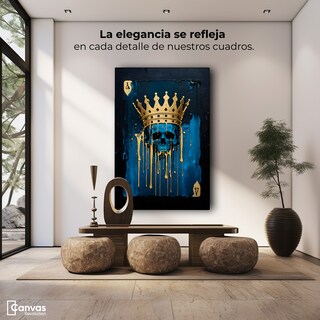Foto 3 | Foto 3 | Cuadro Decorativo Canvas Realeza Eterna Azul 60x90