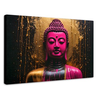 Foto 1 | Foto 1 | Cuadro Decorativo Canvas Buda Meditación Vibrante 90x60