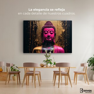 Foto 2 | Foto 2 | Cuadro Decorativo Canvas Buda Meditación Vibrante 90x60