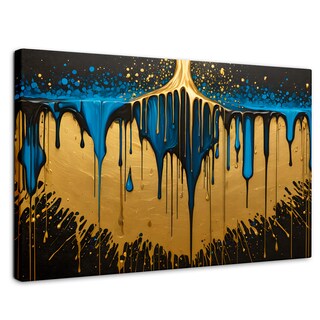 Foto 1 | Foto 1 | Cuadro Decorativo Canvas Sinfonía Dorada 90x60