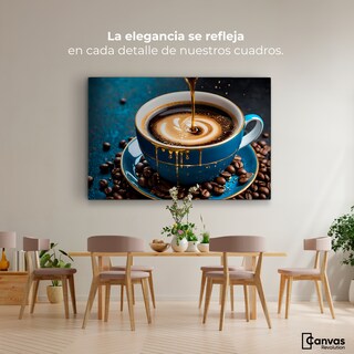 Foto 2 | Foto 2 | Cuadro Decorativo Canvas Cafe Armonioso 90x60