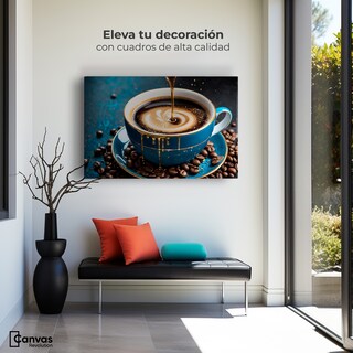 Foto 3 | Foto 3 | Cuadro Decorativo Canvas Cafe Armonioso 90x60