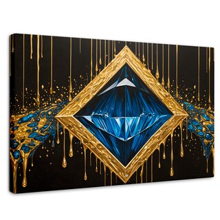 Foto 1 | Foto 1 | Cuadro Decorativo Canvas Diamante Zafiro 90x60