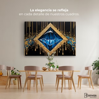 Foto 2 | Foto 2 | Cuadro Decorativo Canvas Diamante Zafiro 90x60