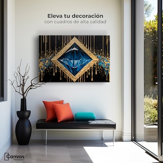 Foto 3 | Foto 3 | Cuadro Decorativo Canvas Diamante Zafiro 90x60
