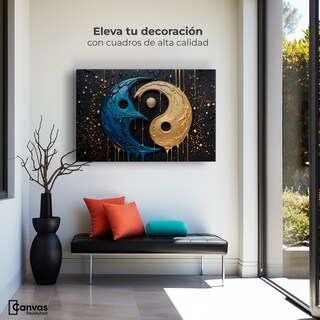 Foto 3 | Foto 3 | Cuadro Decorativo Canvas Armonía Yin Yang 90x60