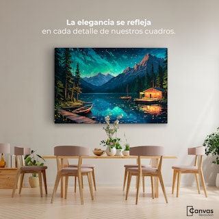 Foto 2 | Foto 2 | Cuadro Decorativo Canvas Paisaje Nocturno 90x60
