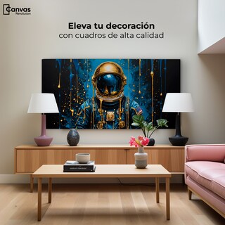 Foto 3 | Foto 3 | Cuadro Decorativo Canvas Revolution Explorador Dorado 120x60 cm