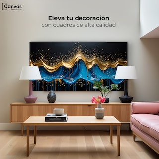 Foto 3 | Foto 3 | Cuadro Decorativo Canvas Revolution Ondas Preciosas 120 x 60 cm
