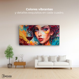 Foto 2 | Foto 2 | Cuadro Decorativo Canvas Elixir Entre Viñas 120x60