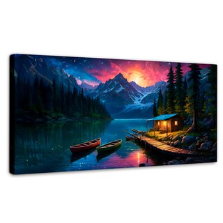 Foto 1 | Foto 1 | Cuadro Decorativo Canvas Montaña Estelar 120 x 60