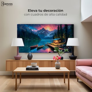 Foto 3 | Foto 3 | Cuadro Decorativo Canvas Montaña Estelar 120 x 60