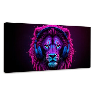 Foto 1 | Foto 1 | Cuadro Decorativo Canvas León Electrónico 120x60