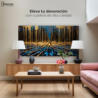 Foto 3 | Foto 3 | Cuadro Decorativo Canvas Simetría Líquida 120x60