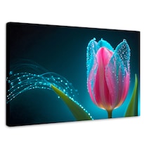 Cuadro Decorativo Canvas Tulipán Aura Viva 90x60