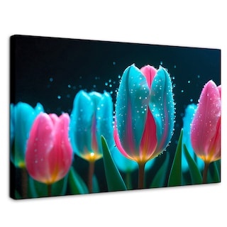 Foto 1 | Foto 1 | Cuadro Decorativo Canvas Tulipanes Fragancia 90x60