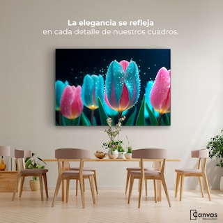 Foto 2 | Foto 2 | Cuadro Decorativo Canvas Tulipanes Fragancia 90x60