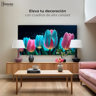 Foto 3 | Foto 3 | Cuadro Decorativo Canvas Tulipanes Fragancia 120x60