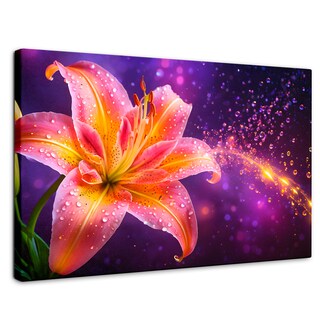 Foto 1 | Foto 1 | Cuadro Decorativo Canvas Lirio Celestial 90x60