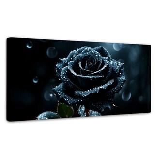Foto 1 | Foto 1 | Cuadro Decorativo Canvas Rosa Negra Poderosa 120x60