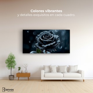 Foto 2 | Foto 2 | Cuadro Decorativo Canvas Rosa Negra Poderosa 120x60