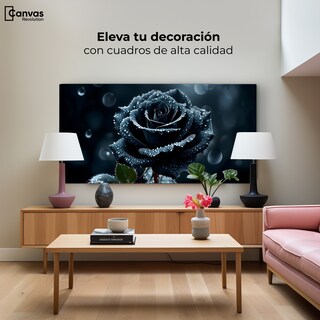 Foto 3 | Foto 3 | Cuadro Decorativo Canvas Rosa Negra Poderosa 120x60