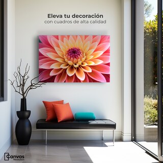 Foto 3 | Foto 3 | Cuadro Decorativo Canvas Dahlia Vibrante 90x60