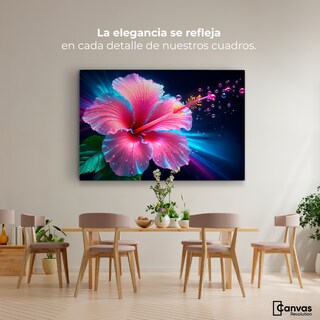 Foto 2 | Foto 2 | Cuadro Decorativo Canvas Aura Hibisco Mágico 90x60