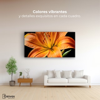 Foto 2 | Foto 2 | Cuadro Decorativo Canvas Llama Lirio Macro 120x60