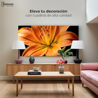 Foto 3 | Foto 3 | Cuadro Decorativo Canvas Llama Lirio Macro 120x60