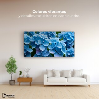 Foto 2 | Foto 2 | Cuadro Decorativo Canvas Hortensia Azulada 120x60