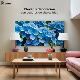 Foto 3 | Foto 3 | Cuadro Decorativo Canvas Hortensia Azulada 120x60
