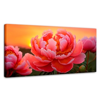 Foto 1 | Foto 1 | Cuadro Decorativo Canvas Peonía Rosa Eterno 120x60