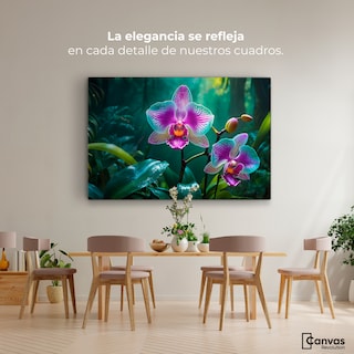 Foto 2 | Foto 2 | Cuadro Decorativo Canvas Orquídeas Vibrantes 90x60