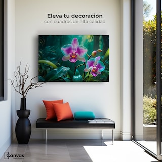 Foto 3 | Foto 3 | Cuadro Decorativo Canvas Orquídeas Vibrantes 90x60