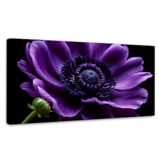 Foto 1 | Foto 1 | Cuadro Decorativo Canvas Anémona Violeta 120x60