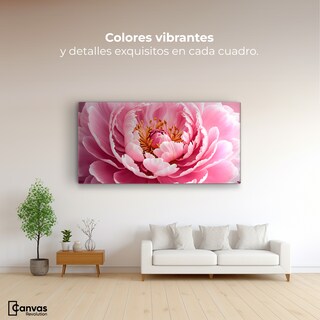 Foto 2 | Foto 2 | Cuadro Decorativo Canvas Peonía Rosa Abierta 120x60