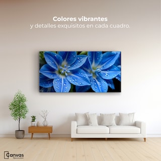 Foto 2 | Foto 2 | Cuadro Decorativo Canvas Delphinium Azul 120x60