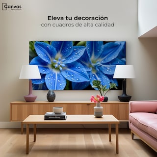 Foto 3 | Foto 3 | Cuadro Decorativo Canvas Delphinium Azul 120x60