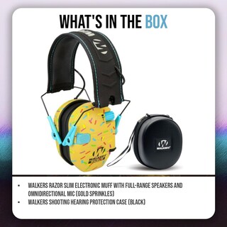 Foto 6 | Foto 6 | Paquete De Manguito Electrónico Walker's Razor Slim Con Micrófono Y Funda - Venta Internacional.