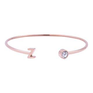 Foto 1 | Foto 1 | Pulsera tipo Brazalete Luckyly Baño de Oro Rosa 18k Sonia Letra Z para Mujer